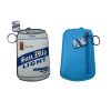 Die-cut shaped PU leather pouches with key rings – view 3