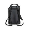 Rear view of a 20L dry bag showing both adjustable shoulder straps and side buckles, Singapore