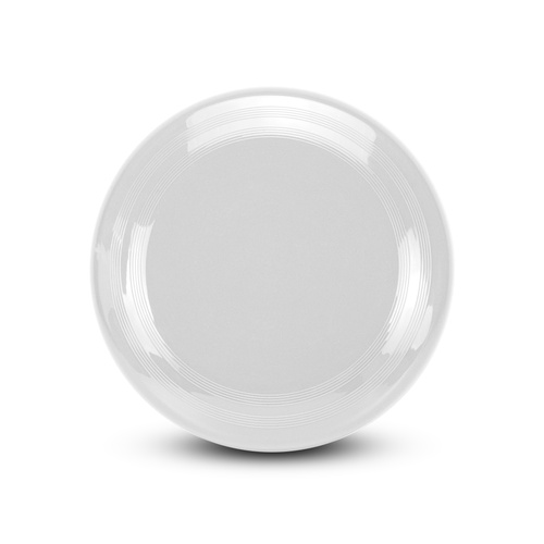 Custom Flying Disc, Large Promotional Frisbee in 11 Colours 5 Large white flying disc shown face on, the best colour for a full colour printed logo, Singapore