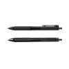 Retractable Gel Pen, 0.7mm Nib with Soft Rubber Grip 10 Two black gel pens shown nib out and nib retracted, Singapore