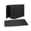 Custom Magnetic Gift Box, Large Rigid Box in Matt Black 11 Magnetic lid gift box shown part folded and fully flat to show how it is supplied and stored, Singapore