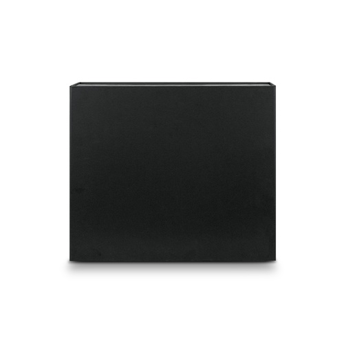 Custom Magnetic Gift Box, Large Rigid Box in Matt Black 2 Large matt black rigid gift box closed, showing the clean unprinted lid, Singapore