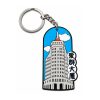 Die-Cut Soft PVC Keychain with Layered Relief and Chain Drop 6 Die-cut layered soft PVC keychains – view 2