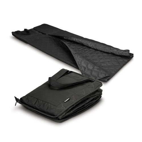 Custom Picnic Blanket, Quilted and Water Resistant with Carry Strap 4 Picnic blanket part folded to show the quilted top surface and water resistant backing, Singapore