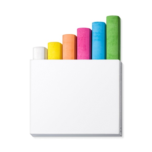 Custom Printed Box STAEDTLER Sidewalk Chalk Set of 6 2 STAEDTLER sidewalk chalk set of six colours standing in a plain white printable box, Singapore