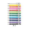 Twelve barrel colours available for the recycled aluminium stylus ballpoint pen, Singapore