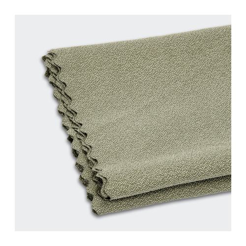 Custom Travel Towel, Rapid Dry Microfibre with Roll-Top Dry Bag 5 Folded travel towel showing the microfibre pile and scalloped stitched edge, Singapore