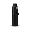 Black 550ml stainless steel vacuum bottle shown front on, Singapore